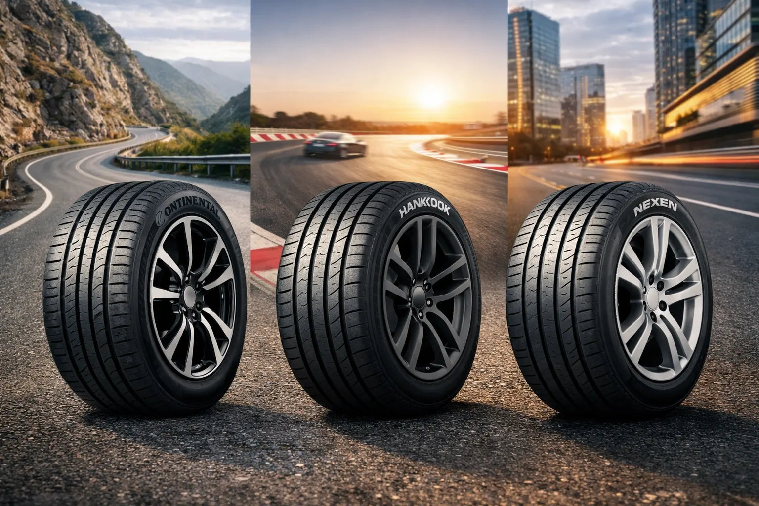¿Qué marca de llantas elegir según tu tipo de manejo? Continental, Hankook o Nexen