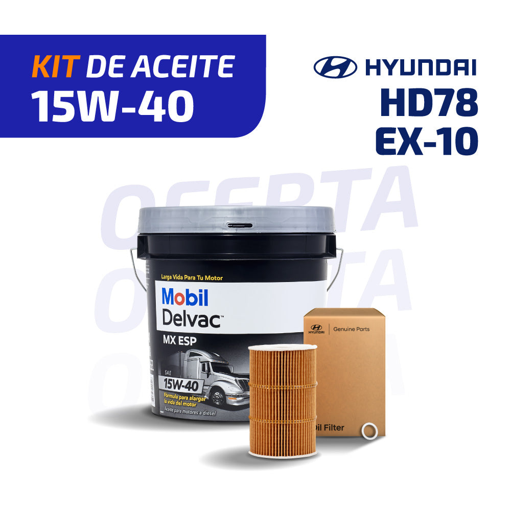 KIT DE ACEITE 15W-40 | HYUNDAI HD78 - EX10