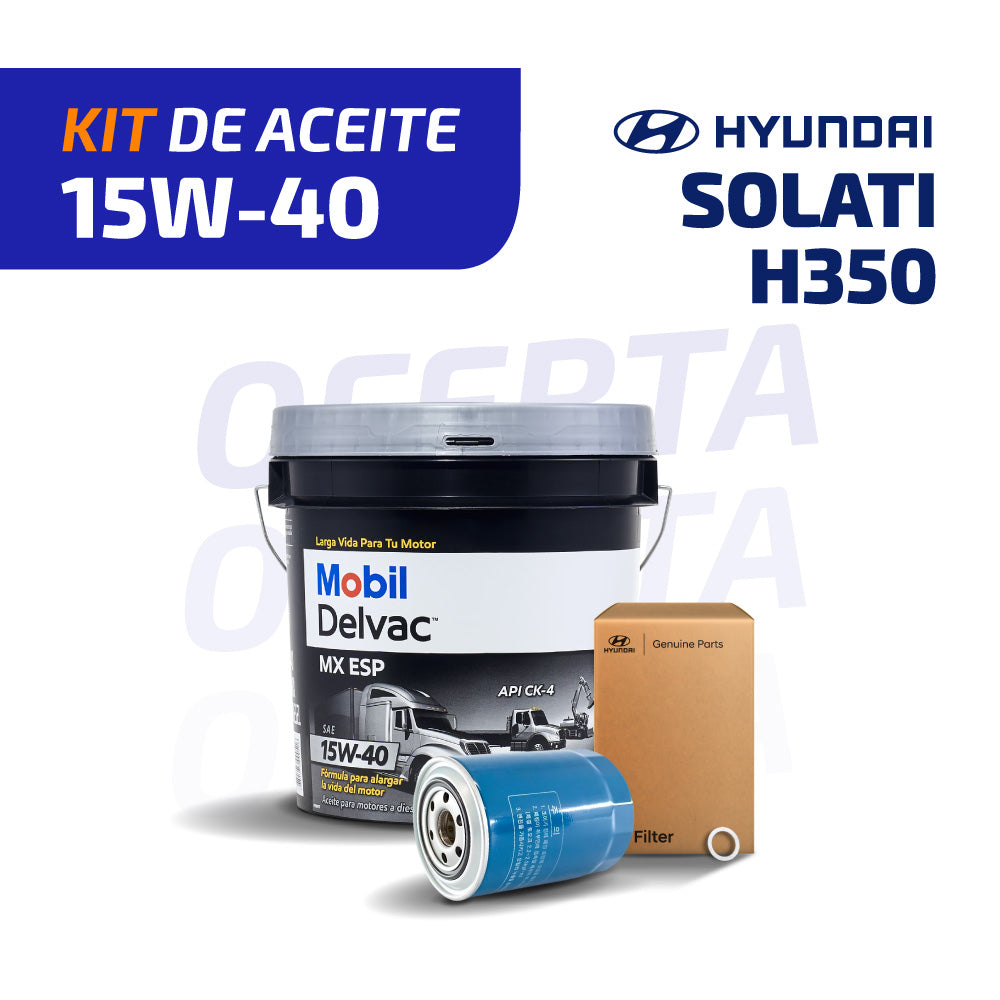 KIT DE ACEITE 15W-40 | HYUNDAI H350 SOLATI