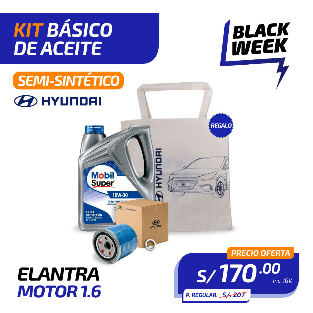 KIT BÁSICO DE ACEITE Semi-Sintético | HYUNDAI ELANTRA MOTOR 1.6