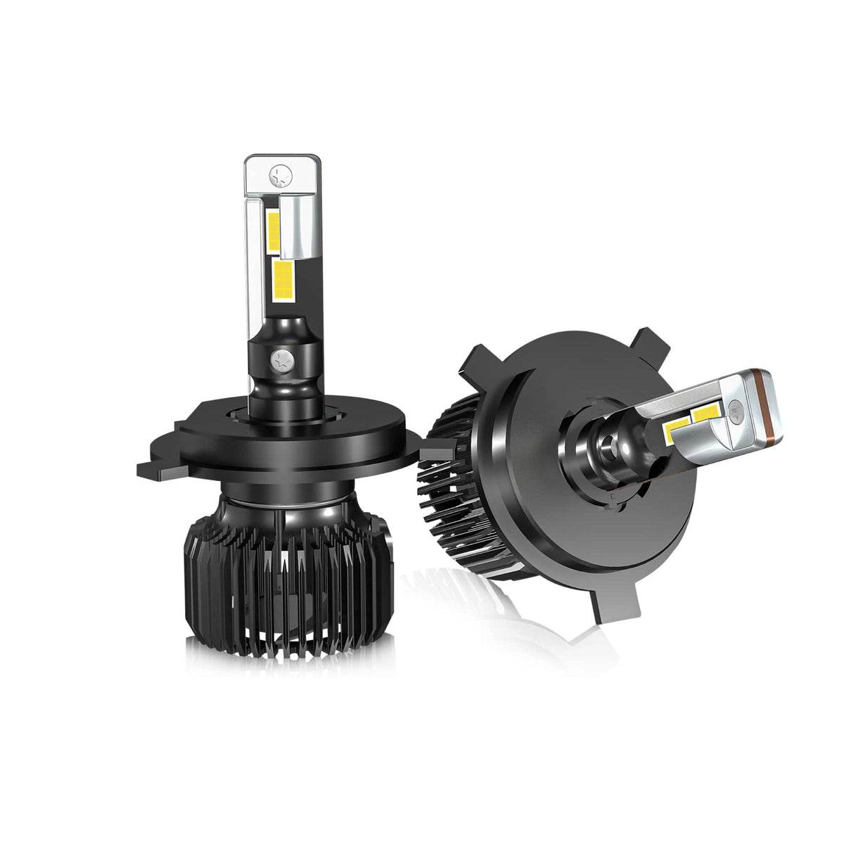 02 Focos LED Dual H4 de 8000 Lumenes