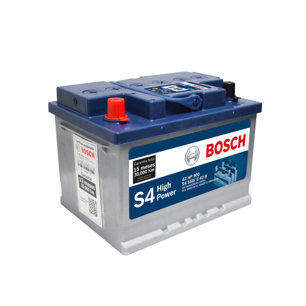 BATERIA BOSCH S4-62D 12 V 62 AMP/H 560 CCA