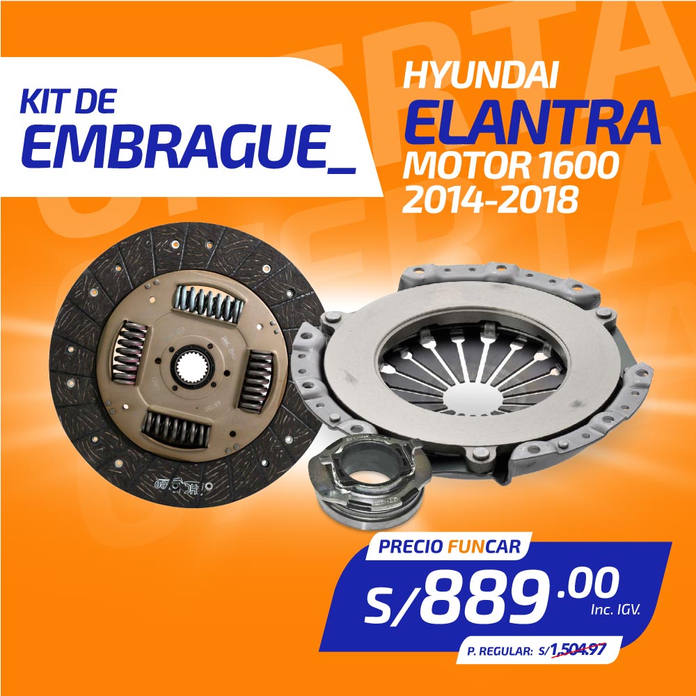 Kit de Embrague HYUNDAI ELANTRA M1600 (2014-2018)
