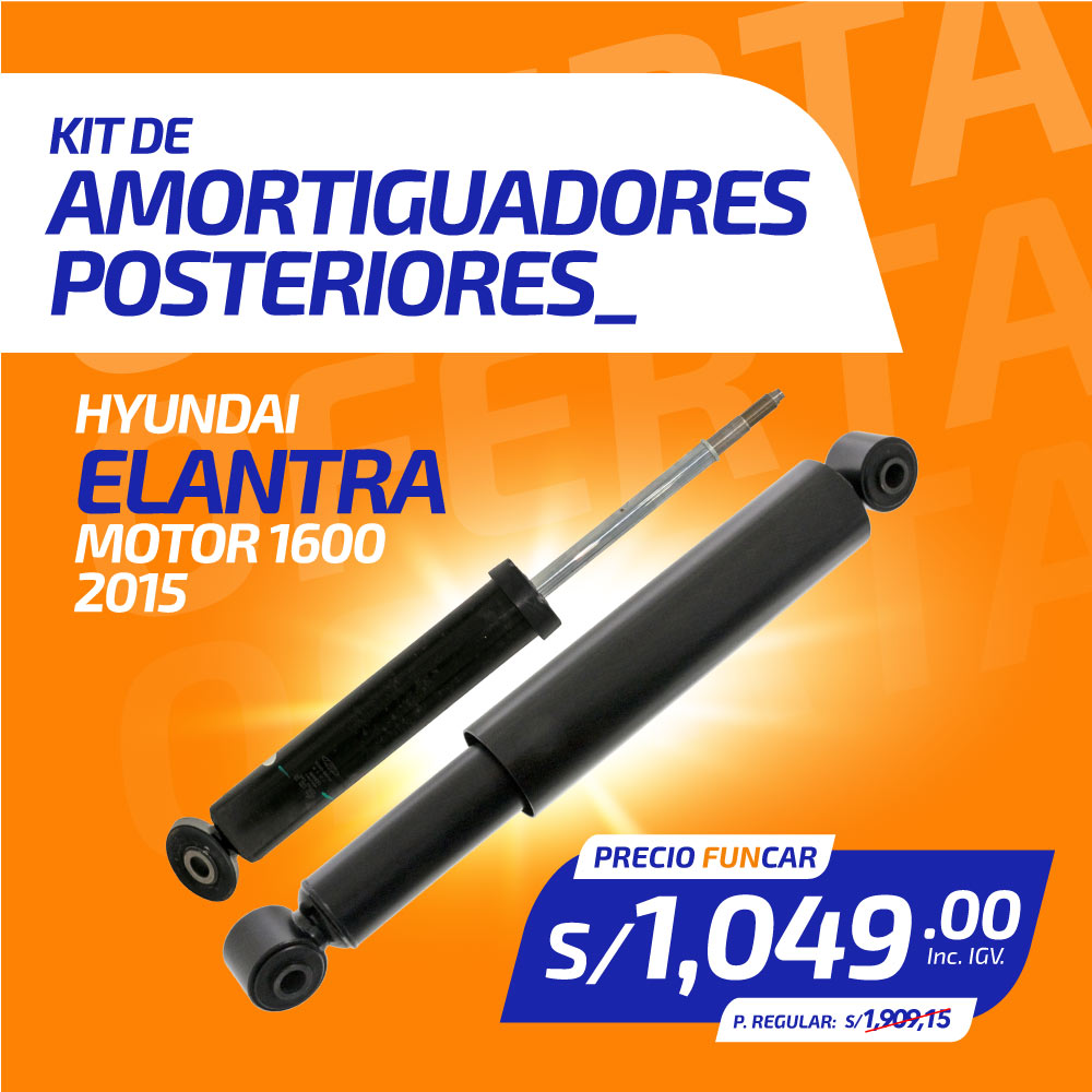 Kit Amortiguadores Posteriores HYUNDAI ELANTRA M1600 (2015)