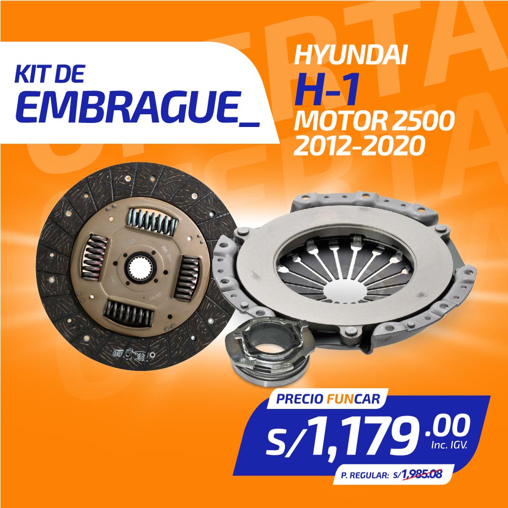 Kit de Embrague HYUNDAI H-1 M2500 (2012-2020)