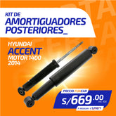 Kit Amortiguadores Posteriores HYUNDAI ACCENT M1400 (2014)
