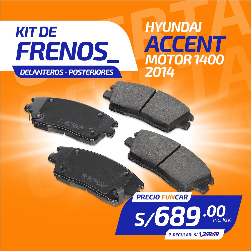Kit de Frenos HYUNDAI ACCENT M1400 (2014)