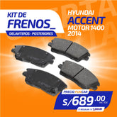 Kit de Frenos HYUNDAI ACCENT M1400 (2014)