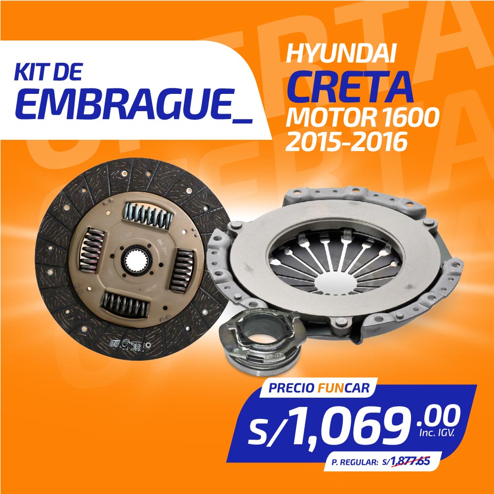 Kit de Embrague HYUNDAI CRETA M1600 (2015-2016)