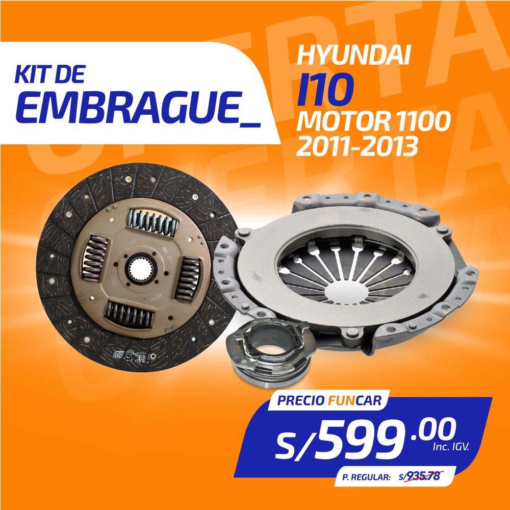 Kit de Embrague HYUNDAI i10 M1100 (2011-2013)