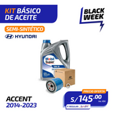 KIT BÁSICO DE ACEITE Semi-Sintético  | HYUNDAI ACCENT (2014-2023)