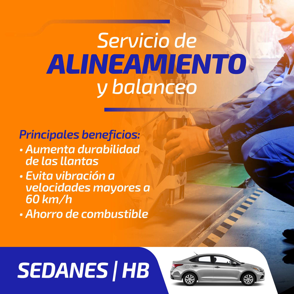 Servicio de Alineamiento y Balanceo Sedanes | HB