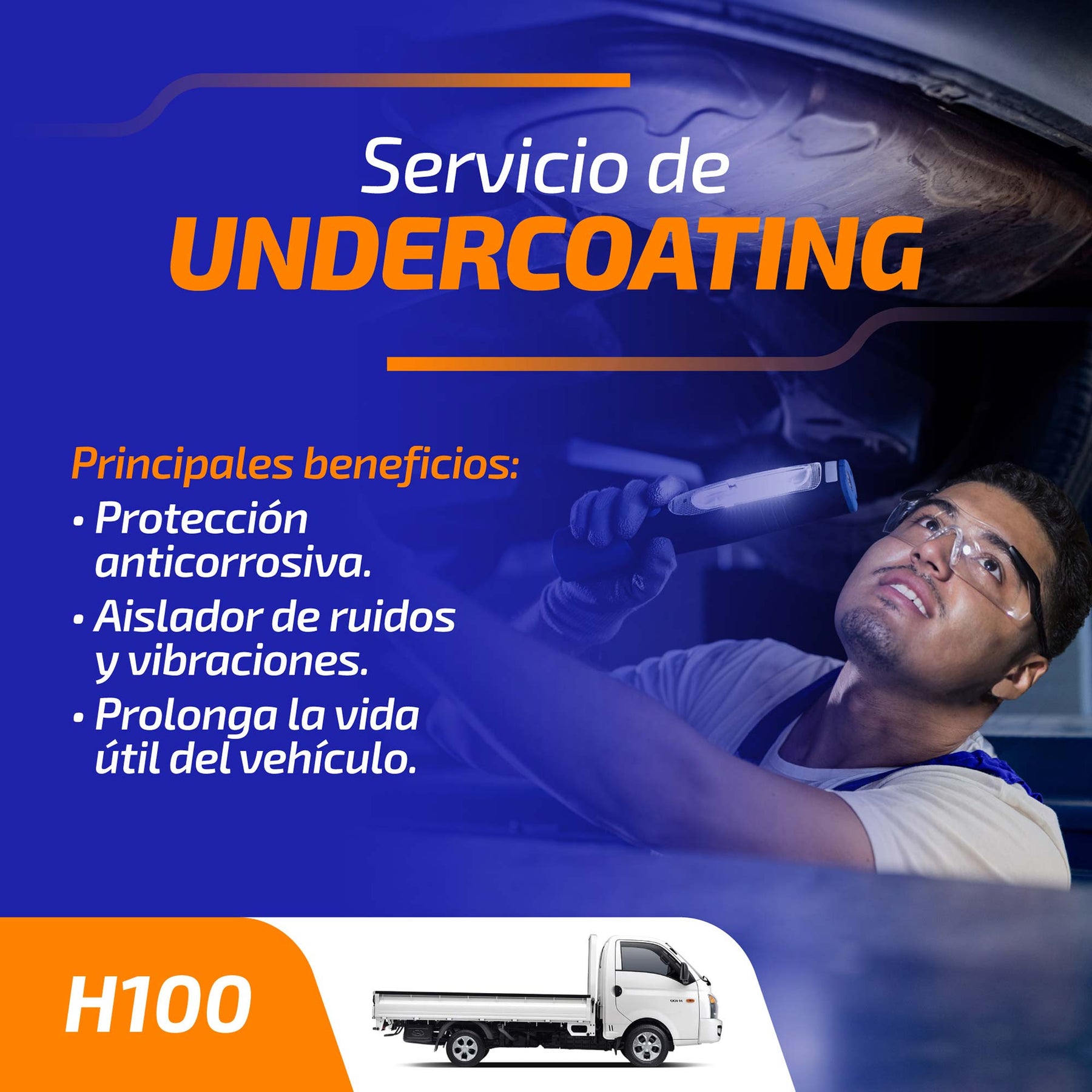 Servicio de Undercoating Van | H1 | H100