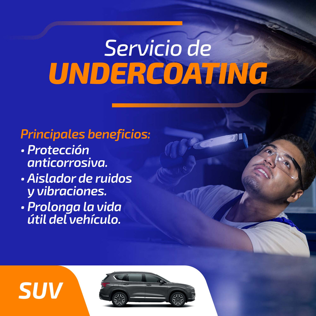 Servicio de Undercoating SUV